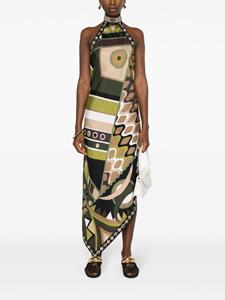 PUCCI Maxi-jurk met geometrische print - Groen