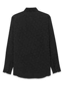 Saint Laurent Overhemd met stippen - Zwart