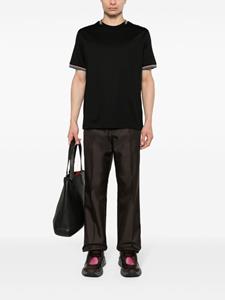 Paul Smith T-shirt met streep detail - Zwart