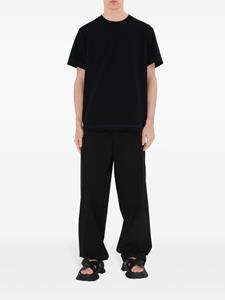 Burberry T-shirt van biologisch katoen met geborduurd logo - Zwart