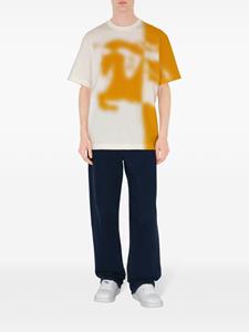 Burberry Tweekleurig katoenen T-shirt - Wit