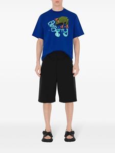 Burberry Katoenen T-shirt met ronde hals - Blauw