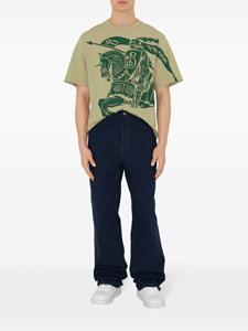 Burberry Katoenen T-shirt met ronde hals - Groen