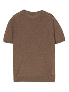 Corneliani striped fine-knit T-shirt - Beige