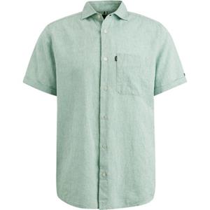 Vanguard Short Sleeve Overhemd Linnen Groen
