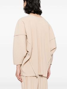 Homme Plissé Issey Miyake plissé satin shirt - Beige