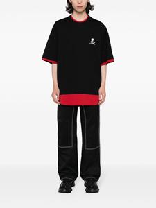 Mastermind Japan layered skull-print T-shirt - Zwart