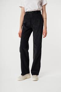 MELA Damen vegan Hose Oorja High Waist Corduroy Schwarz