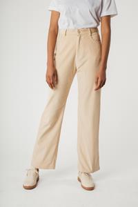 MELA Damen vegan Hose Oorja High Waist Corduroy Almond