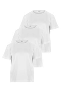 MELA Damen vegan Multipack T-Shirt Khira Weiß