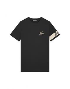 Malelions Men Captain T-Shirt | Black/Beige