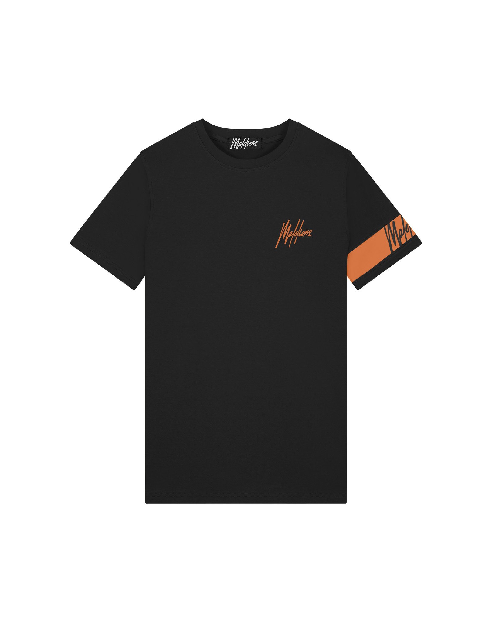 Malelions Men Captain T-Shirt - Black/Orange