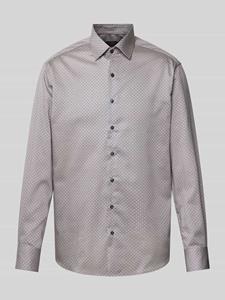Eterna Modern fit zakelijk overhemd met all-over motief