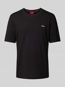 HUGO T-shirt met labelprint, model 'Dero'