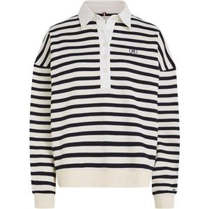 Tommy Hilfiger Curve Sweatshirt "CRV RLX SMD BRETON STP POLO HWK", Große Größen