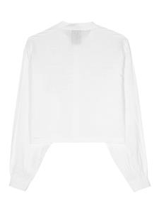 Thom Krom linen cropped shirt - Wit