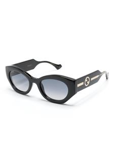 Gucci Eyewear Zonnebril met ovalen montuur - Zwart