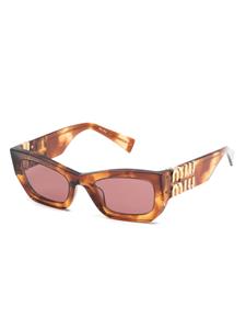 Miu Miu Eyewear Miu Glimpse zonnebril met rechthoekig montuur - Bruin