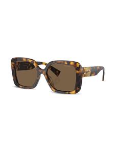 Miu Miu Eyewear Zonnebril met schildpadschild-design - Bruin