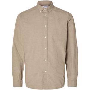 Selected Rick slim fit overhemd morel