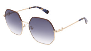 LONGCHAMP LO140SL Vrouwen Zonnebril, goud bruin