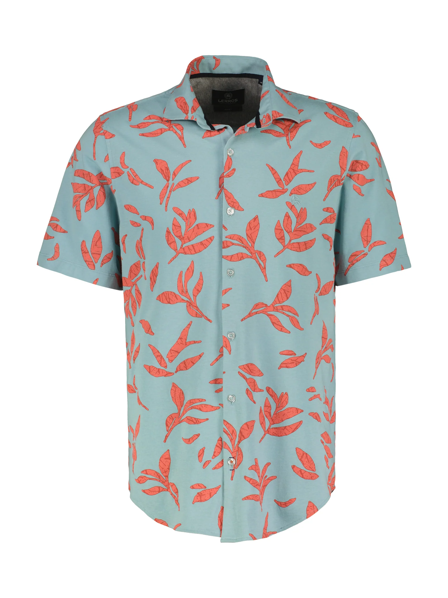 LERROS Kurzarmhemd "LERROS Kurzarmhemd mit floralem Print"
