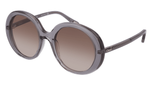CHLOE CH0007S Vrouwen Zonnebril, grijs transparant