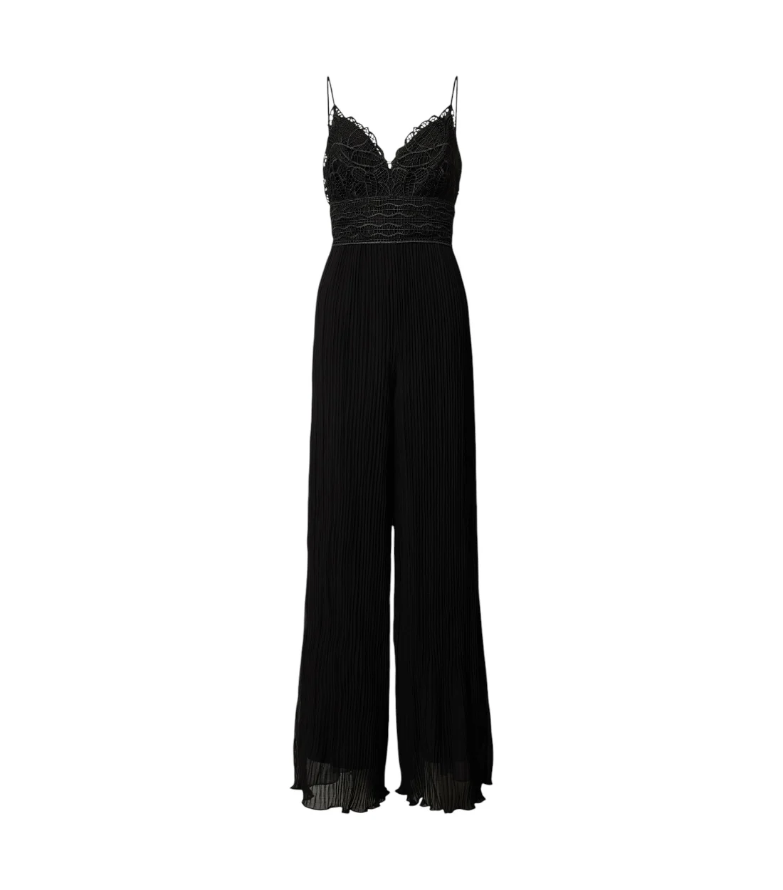 Guess Jumpsuit met plissévouwen en kant