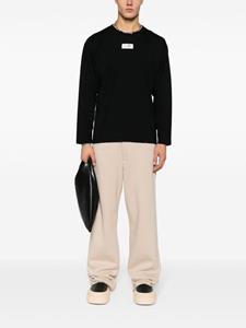 MM6 Maison Margiela T-shirt met lange mouwen - Zwart