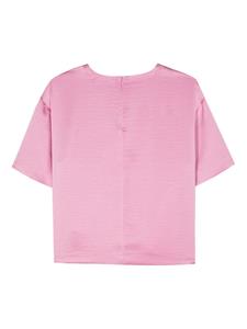 Essentiel Antwerp short-sleeve satin blouse - Roze