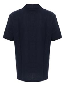 Emporio Armani logo patch short sleeve shirt - Blauw