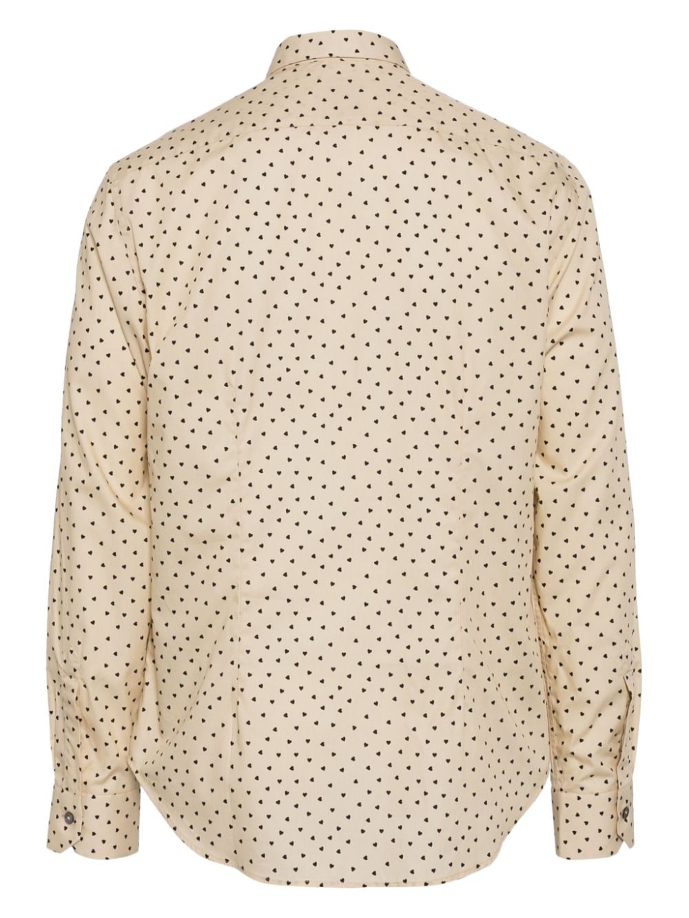 Paul Smith heart-print organic cotton shirt - Beige