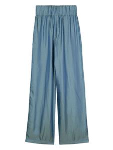 ASPESI iridescent-effect straight trousers - Blauw