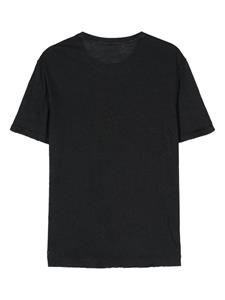 Boglioli linen jersey T-shirt - Blauw