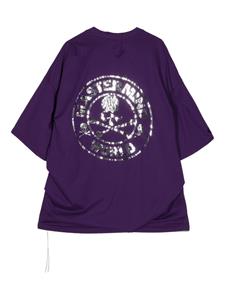 Mastermind World Katoenen T-shirt met logo - Paars