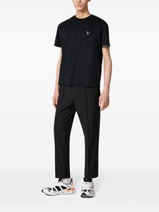 Valentino Garavani T-shirt met logoplakkaat - Zwart