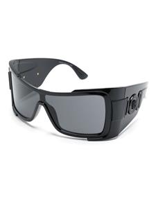 Versace Eyewear logo-plaque oversized-frame sunglasses - Zwart