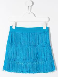 albertaferrettikids Alberta Ferretti Kids Rok met franjes - Blauw
