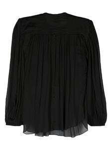 ISABEL MARANT Kiledia cotton-blend blouse - Zwart
