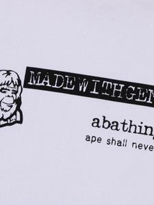 A BATHING APE logo-print cotton t-shirt - Wit