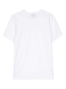 PS Paul Smith zebra-patch organic-cotton T-shirt - Wit