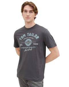 Tom Tailor T-shirt met grote logo-frontprint