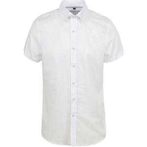 Suitable Short Sleeve Overhemd Linnen Wit