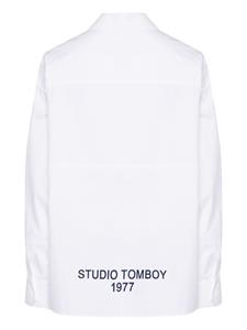 STUDIO TOMBOY high-low hem cotton shirt - Wit