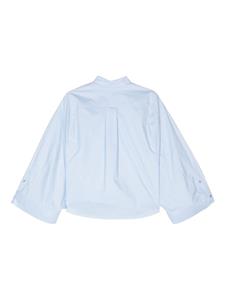 Roberto Collina wide-sleeve cotton shirt - Blauw