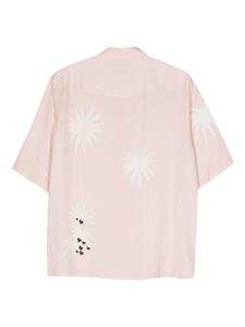 Officine Generale floral short-sleeved shirt - Roze