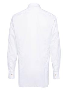 Kiton cotton button-up shirt - Wit