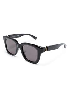 Alexander McQueen Eyewear Zonnebril met vierkant montuur - Zwart