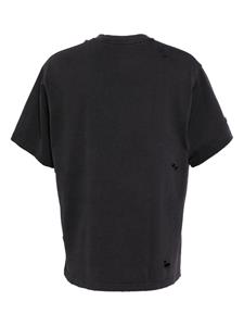A BATHING APE distressed logo-print cotton t-shirt - Zwart