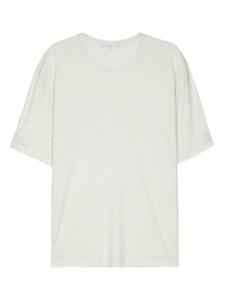 Frescobol Carioca Carmo linen T-shirt - Groen